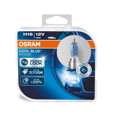 Набор галогеновых ламп Osram H16 Cool Blue Intense 64219CBI-HCB